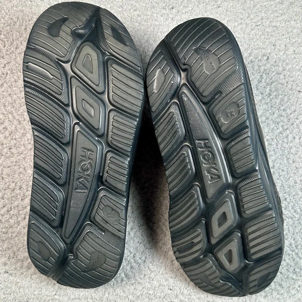 Hoka Ora Recovery Slide 3 Sandals Mens 8 Womens 10 Black Comfort Athletic Travel